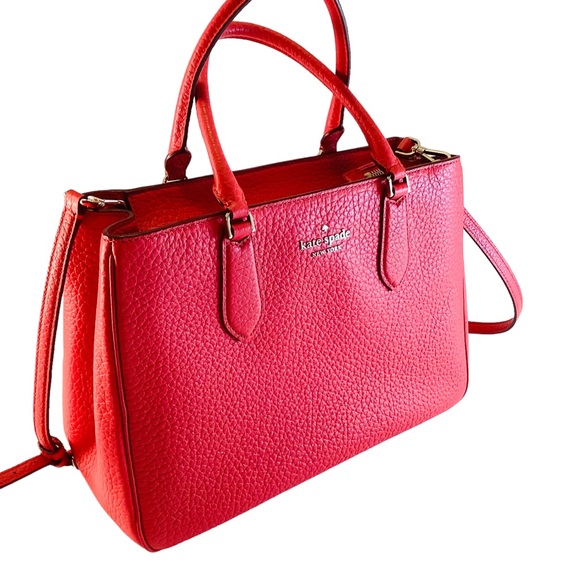 Kate Spade New York Leather Satchel "Stoplight" Large w/Shoulder Strap - Picture 6 of 12